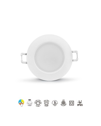 YUCATAN * EMPOTRABLE BLANCO LED IP65 - 6,5W - CCT